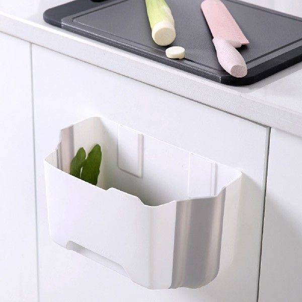 推荐Trash Can Wall Mounted Foldable Garbage Bin Cabinet Door - 图0