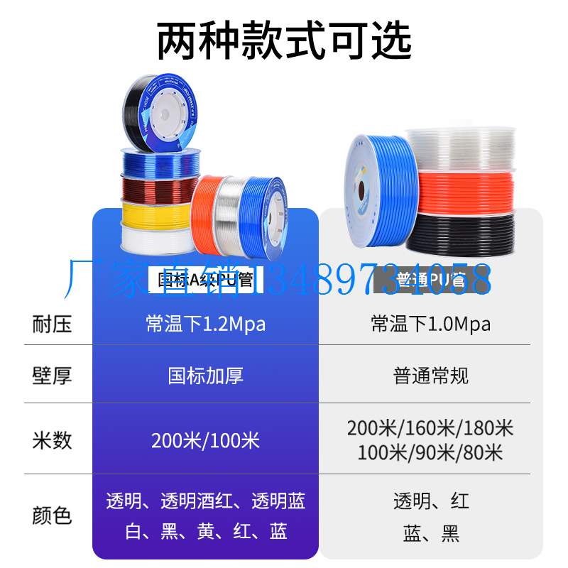 PU气管软管气动压压机高空气爆68 z10 12 14 16 18 20防泵 - 图1