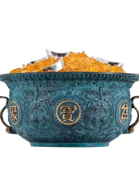 铜聚宝盆摆件办公室店铺家居玄关招财貔貅聚财装饰工艺品开业礼品