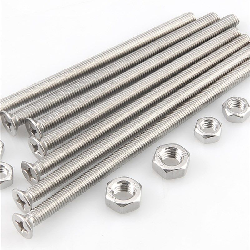 平母加长带4十字长螺丝钉大30螺母螺丝头沉不锈钢头长带杆螺丝杆,淘宝优惠券,粉丝福利购,淘宝优惠卷