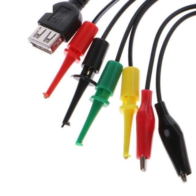 速发63cm Power Supply Test Lead Cable Kit 2 Alligator Clip 2 - 图1