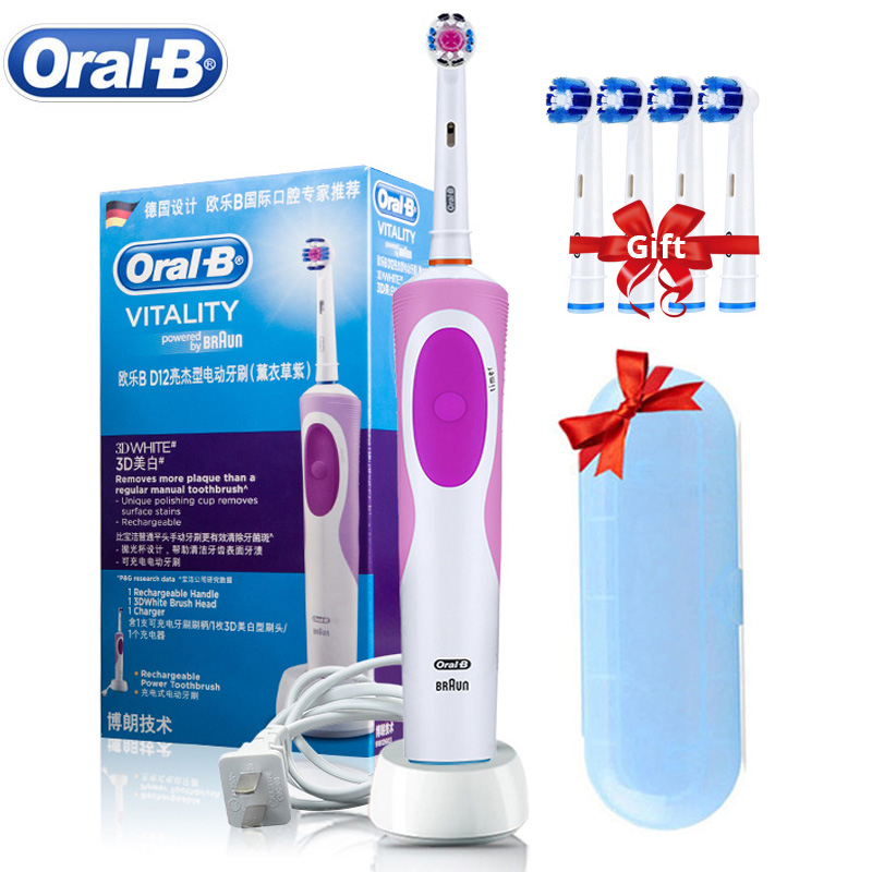 极速Oral B Electric Toothbrush 2D Rotary Vibration Clean Cha - 图0