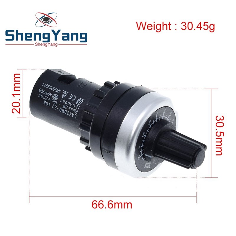 ShengYang LA42DWQ-22 1K 2K 5K 10K 22mm Diameter Pots Rotary - 图0