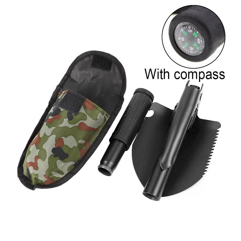 Military Portable Folding Shovel Multifunction Stainless Ste - 图0