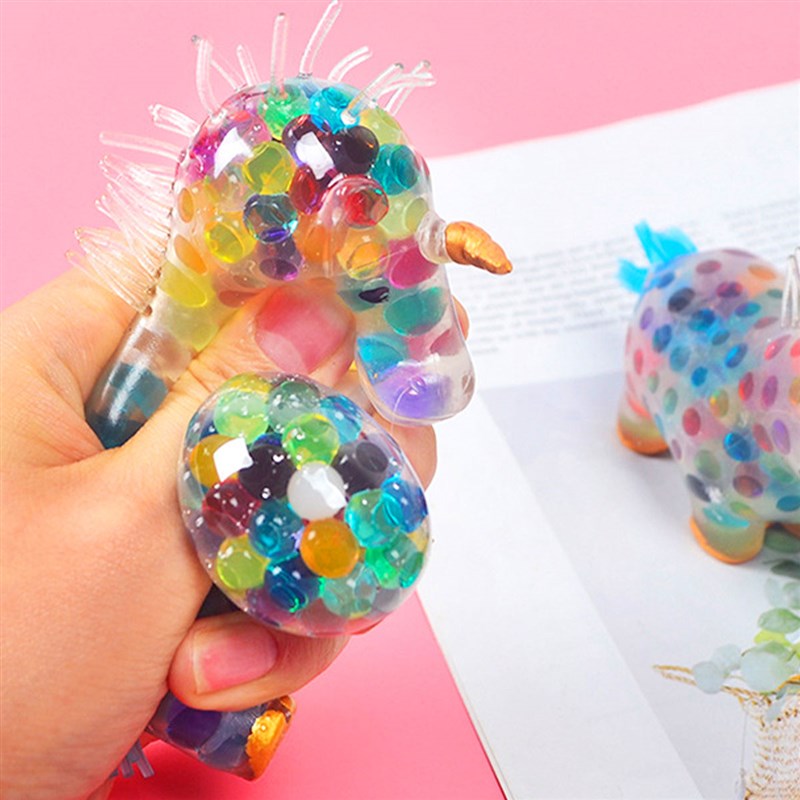 极速Luminous Unicorn Stress Balls Toy Squeeze Toys Stress Re-图1