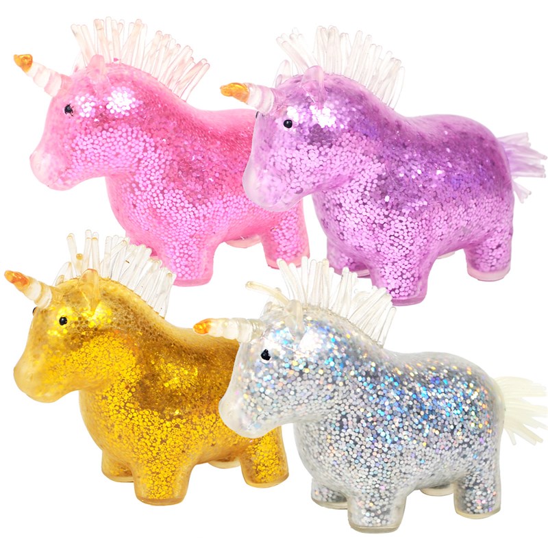 极速Luminous Unicorn Stress Balls Toy Squeeze Toys Stress Re-图2