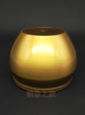 缸 纯铜b缸仿古做旧 大缸宣德缸招财缸 招财罐摆件 风水缸 存钱罐