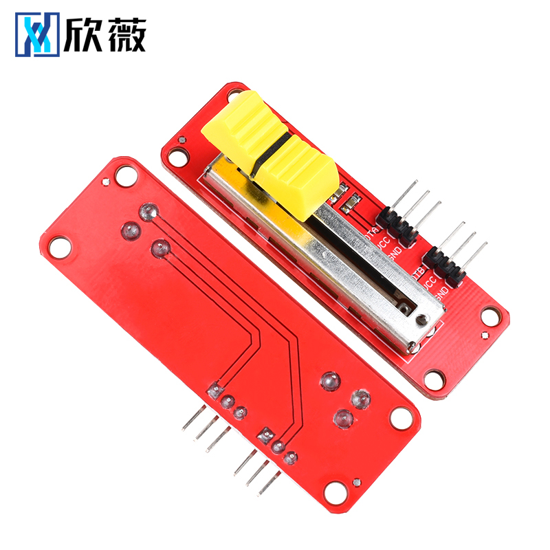 速发欣薇滑动电位器电子积木双路模拟量电位器模块滑调可调电-图2