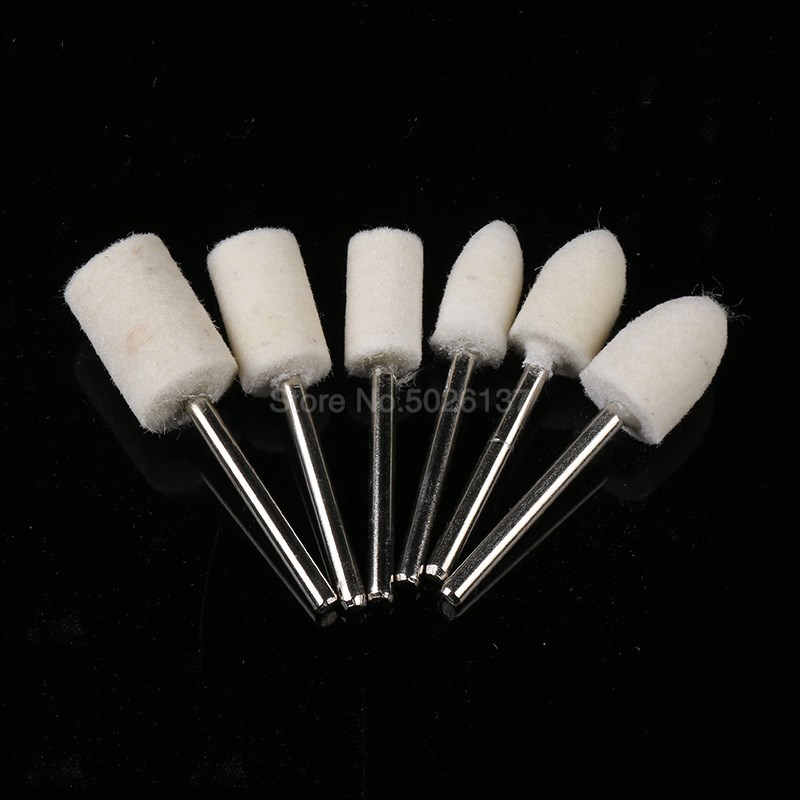 极速1PCS 3MM Shank Grinding Buffing Dental Accessories Wool - 图1