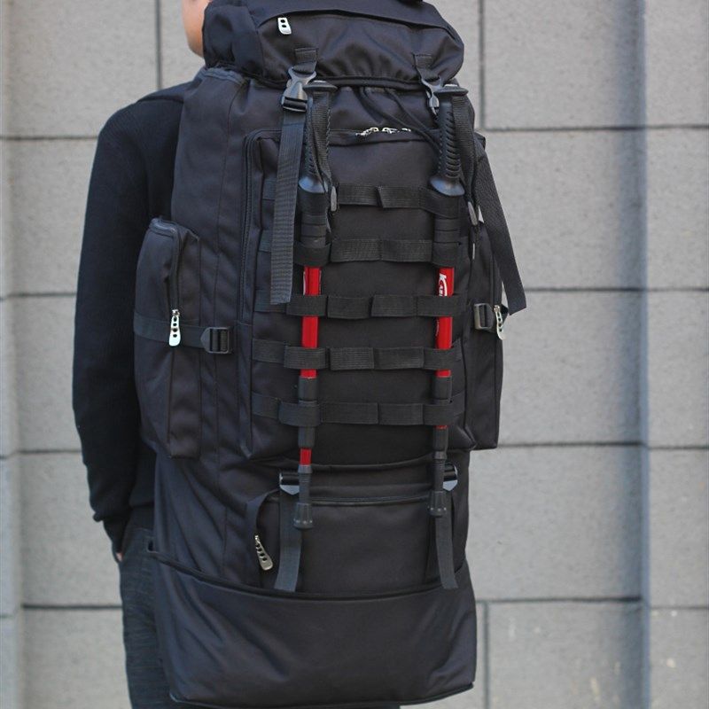 100L迷彩大背包男超大容量防水旅行大双肩户外野营背囊打工行李包,淘宝优惠券,粉丝福利购,淘宝优惠卷