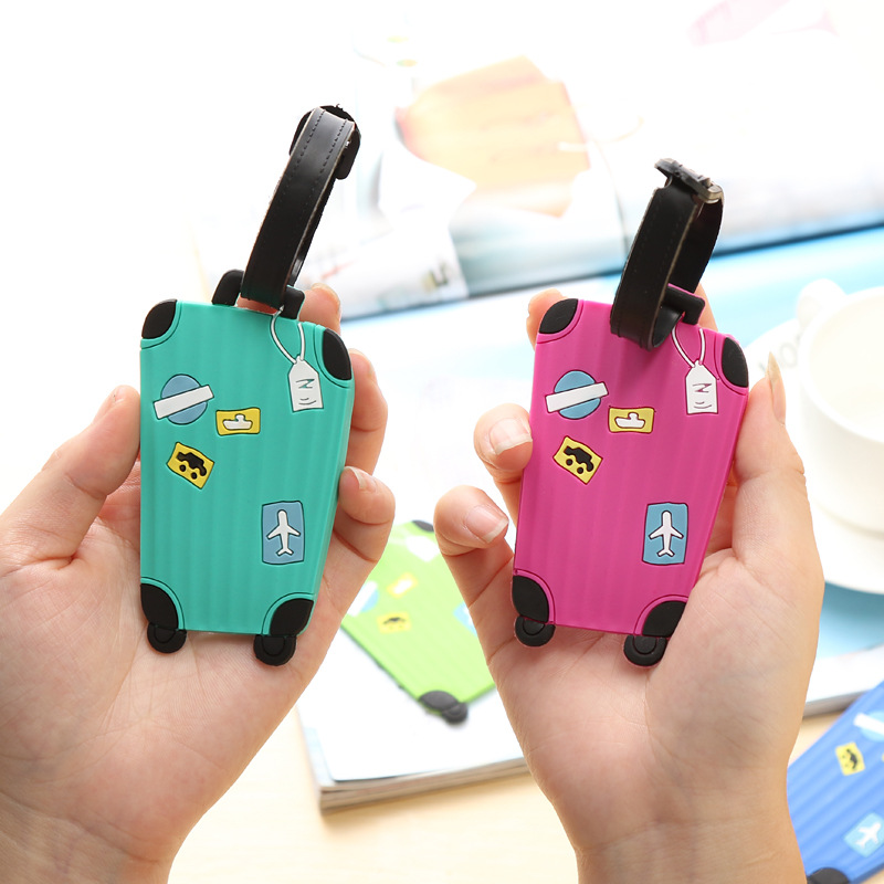 推荐Creative boarding pass Suitcase Cartoon Luggage Tags des - 图2