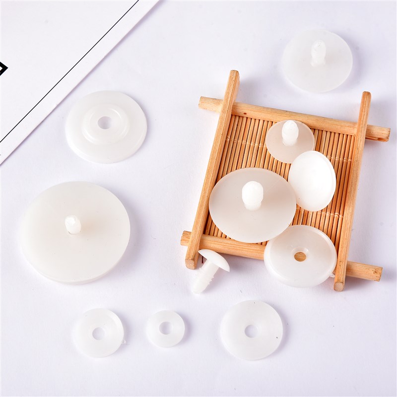 速发10Sets Size 25/30/35/40/45mm White Plastic Doll Joints D-图0