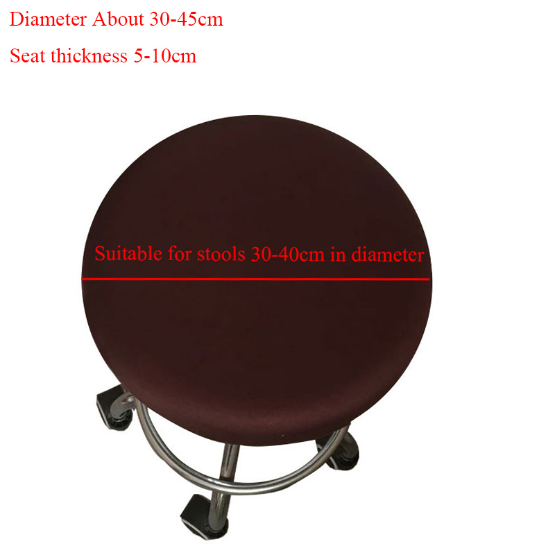 速发Round Chair Cover Spandex Bar Stool Cover Elastic Seat C - 图0