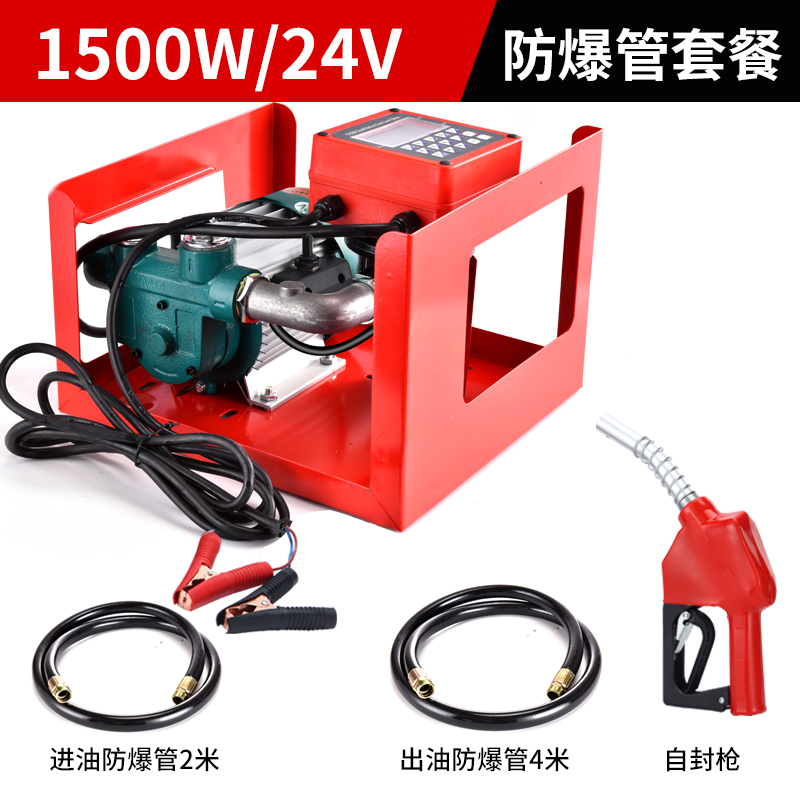 新电动车载小型加油机12v24v220V抽油泵大流量柴油泵全自动电子促 - 图2