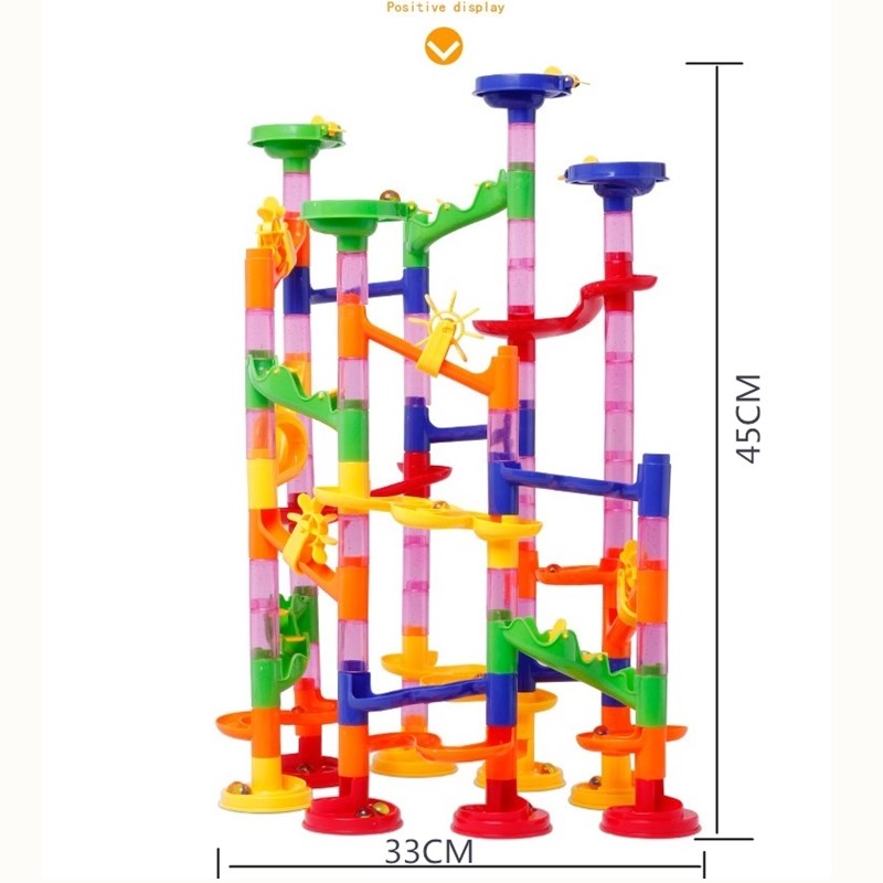 Marble Race Run Maze Track DIY Construction Building Blocks-图3
