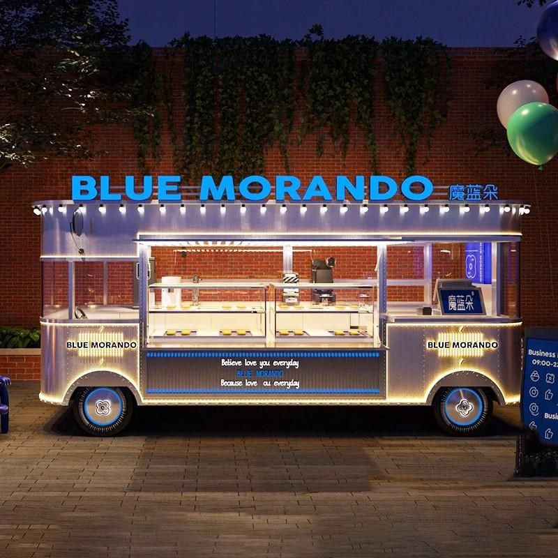 营地景区拖车美食镜面不锈钢餐车多功能移动拖挂式户外露营房车,淘宝优惠券,粉丝福利购,淘宝优惠卷