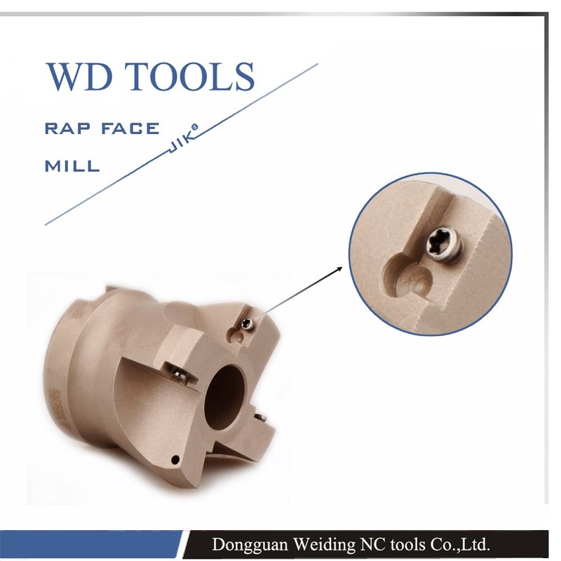 速发APMT1604 RAP 400R-100-32-6T 75 Degree Positive Face Mill - 图2