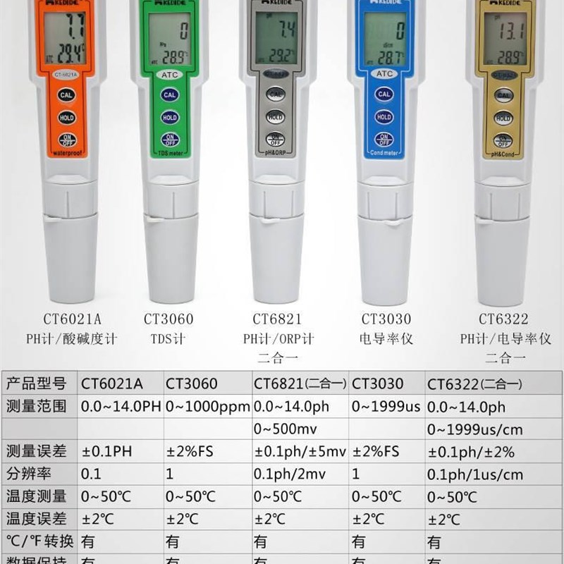 dida PH 6021Ameter pHt meter cociuntdvity meter CT3030CT3 - 图0