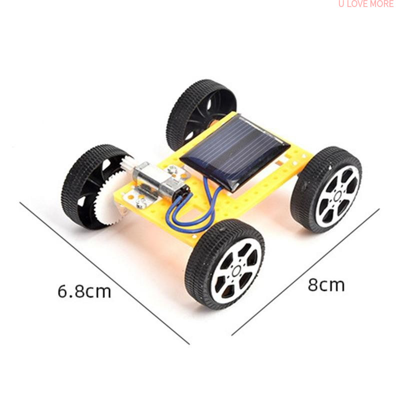 速发Solar Car DIY Assemble Toy Set Solar Powered Car Kit Edu-图0