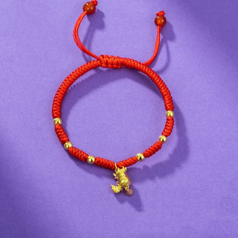 速发Gold Color Cow Lucky Bracelet Fashion Holiday gift Brace - 图0