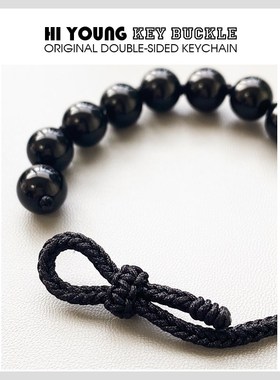 「曜石小黑猫」HiYOUNG手链情侣手串轻奢饰品百搭高级感男女手串