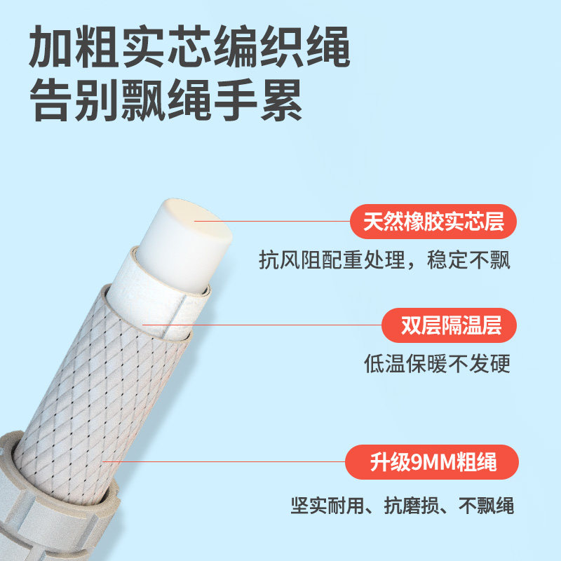 跳绳长绳子多人跳绳三人儿童摇划学生专用的N加长款团体群体大绳
