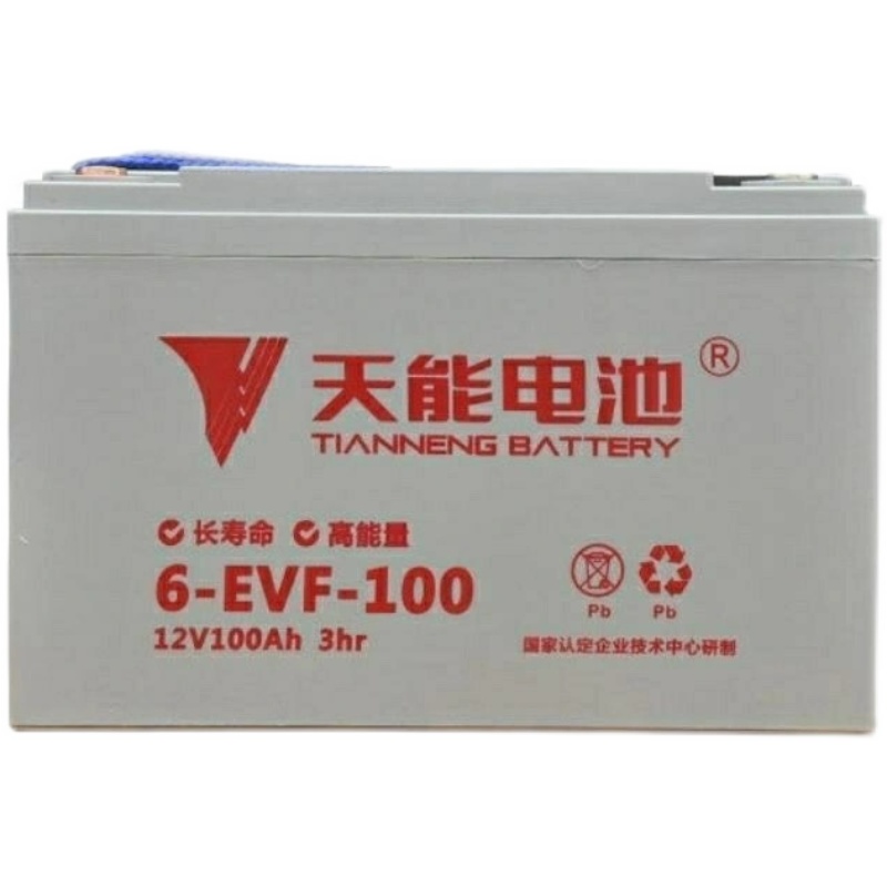 天能6-EVF-100A老年代步车电动四轮洗地机12V-80A120AH铅酸蓄电池 - 图0