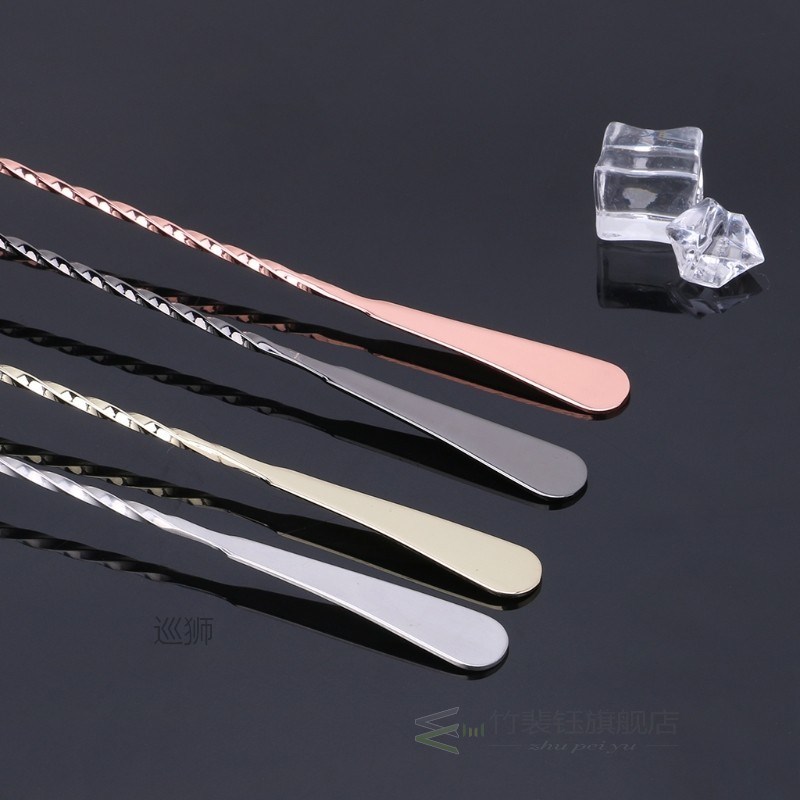 新品Stainless Steel Muddler Threaded Bar Tool Swizzle Stick - 图0