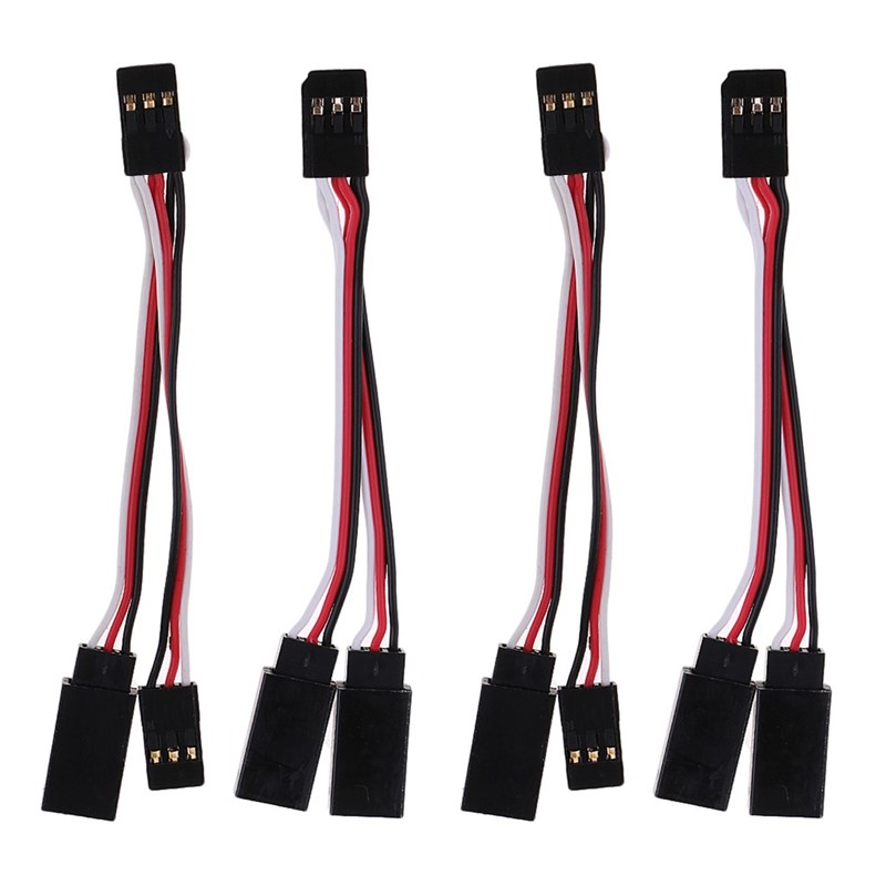 推荐4x Male Female ESC RC Servo Extension Lead Wire JR Plug - 图2