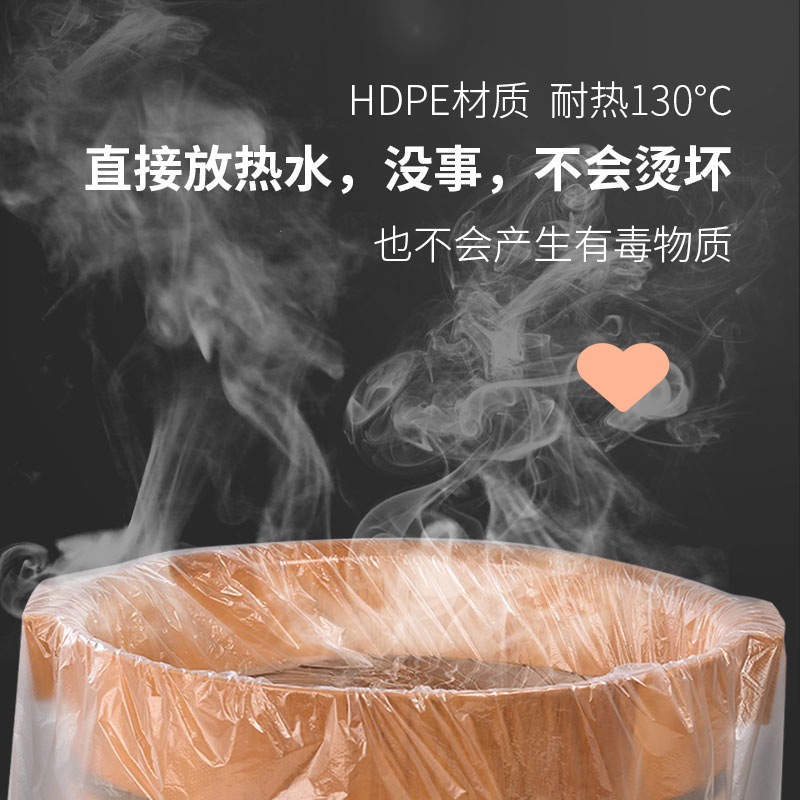 一次性泡脚袋加厚足浴袋木桶袋沐足洗脚盆塑料薄膜袋家用足疗套膜-图0