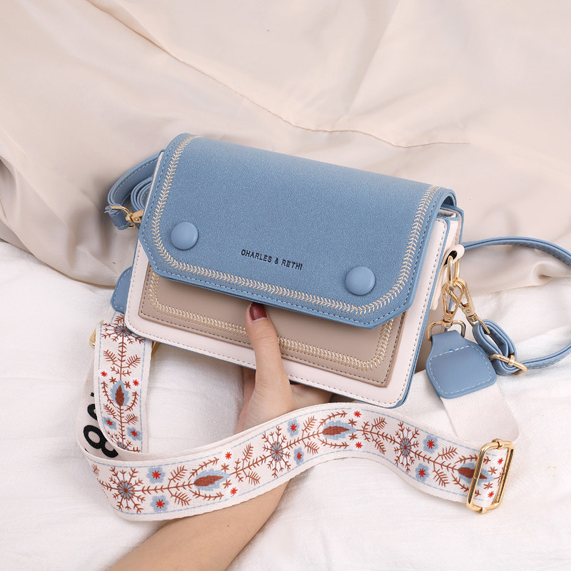 包包女2022新款时尚网红磨砂宽带单肩斜挎包小众百搭2023小方包潮,淘宝优惠券,粉丝福利购,淘宝优惠卷