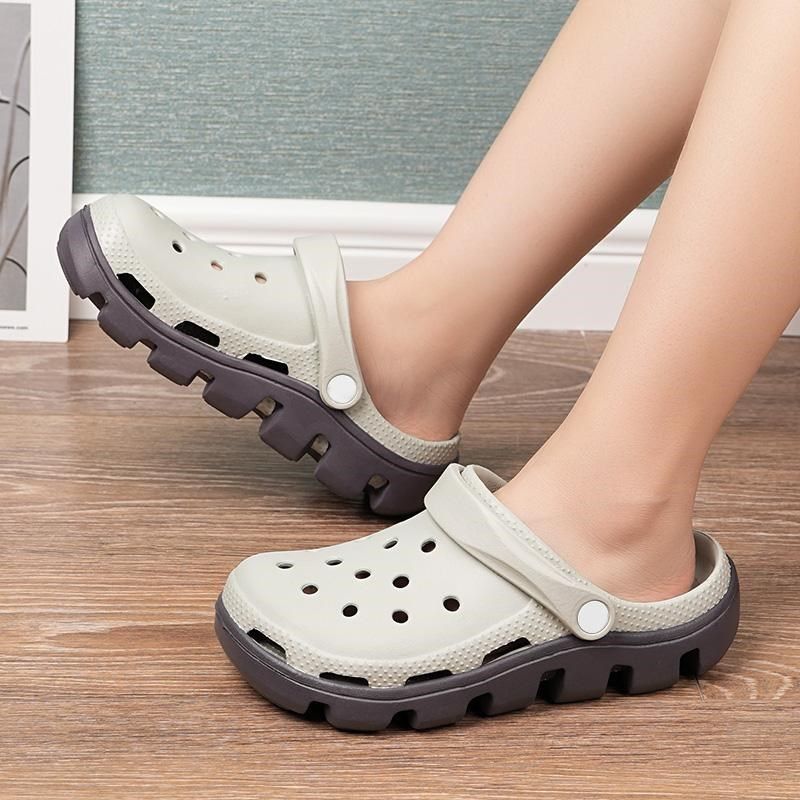 向往的生活洞洞鞋男夏季新款外穿大码防滑凉鞋软底包头拖鞋沙滩鞋,淘宝优惠券,粉丝福利购,淘宝优惠卷