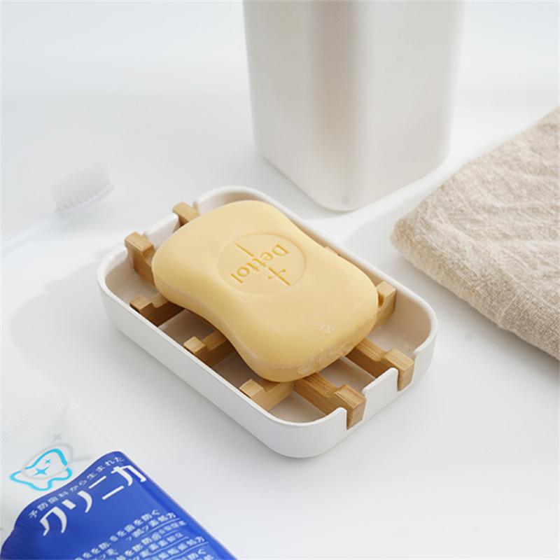 rt ble Bamboo Soap Dish WooSenaGdoap Holder Wood Bathro - 图1