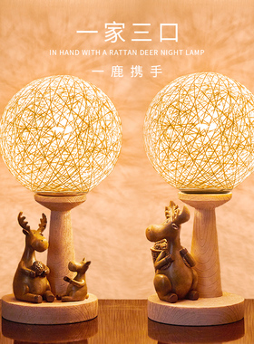 乔迁新居礼品鹿摆k件搬家结婚礼物实用闺蜜创意家居卧室房间装饰