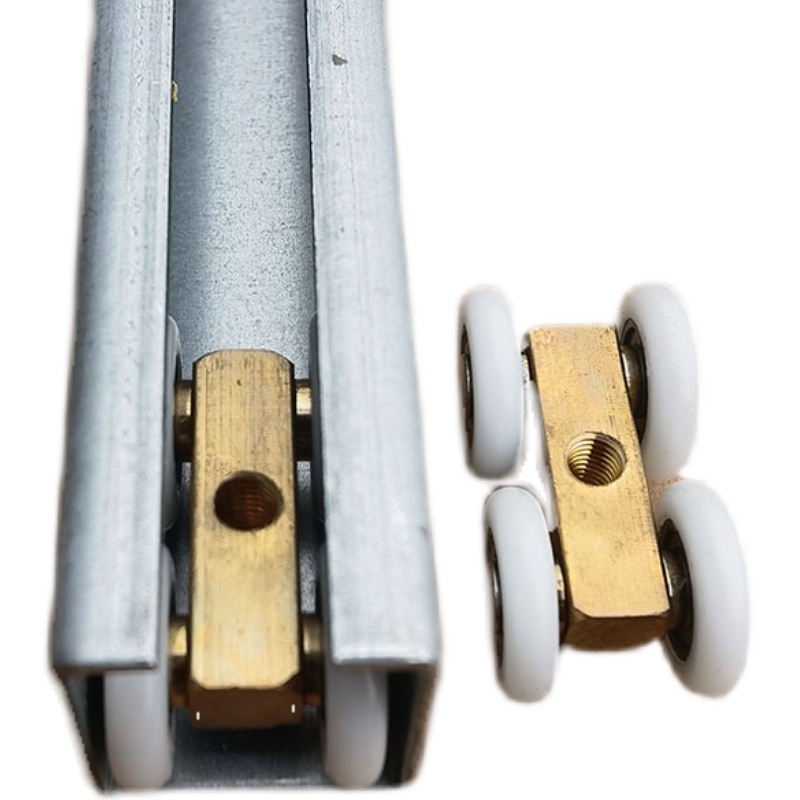混轮滑轨C型钢导轨镀锌滑块槽钢 吊轮吊轨可移动滚轮滑轮导轨