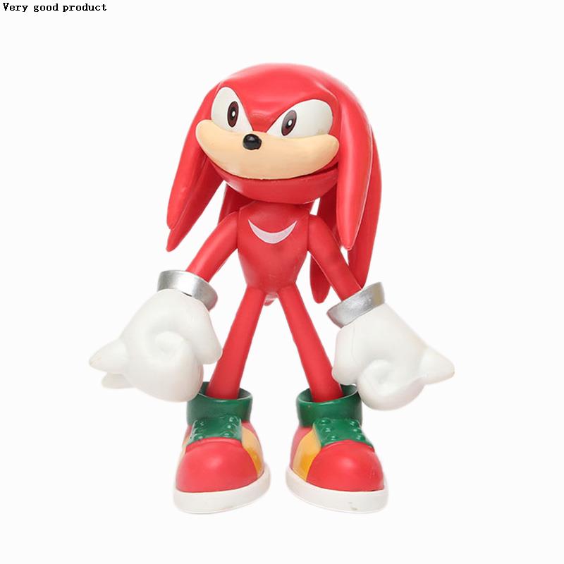 速发.cm pcs/set Sonic Figure Toys Doll Anime Cartoon Sonic T-图2