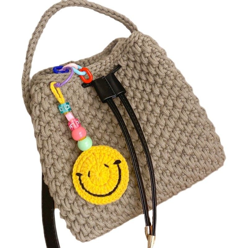 腿姐玩毛线 方形束口百变小背包diy编织材料包手工斜跨女背包成品,淘宝优惠券,粉丝福利购,淘宝优惠卷