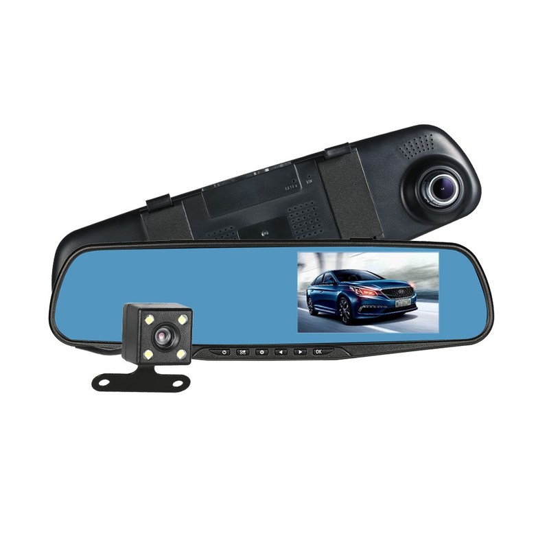 速发4.3'' Dual Lens Car DVR Camera Dash Cam Rear View Mi - 图3