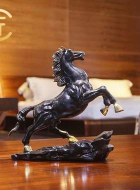 胖匠摆件家居饰品纯铜马客厅玄关摆设马到成功公司开业乔乔迁新居