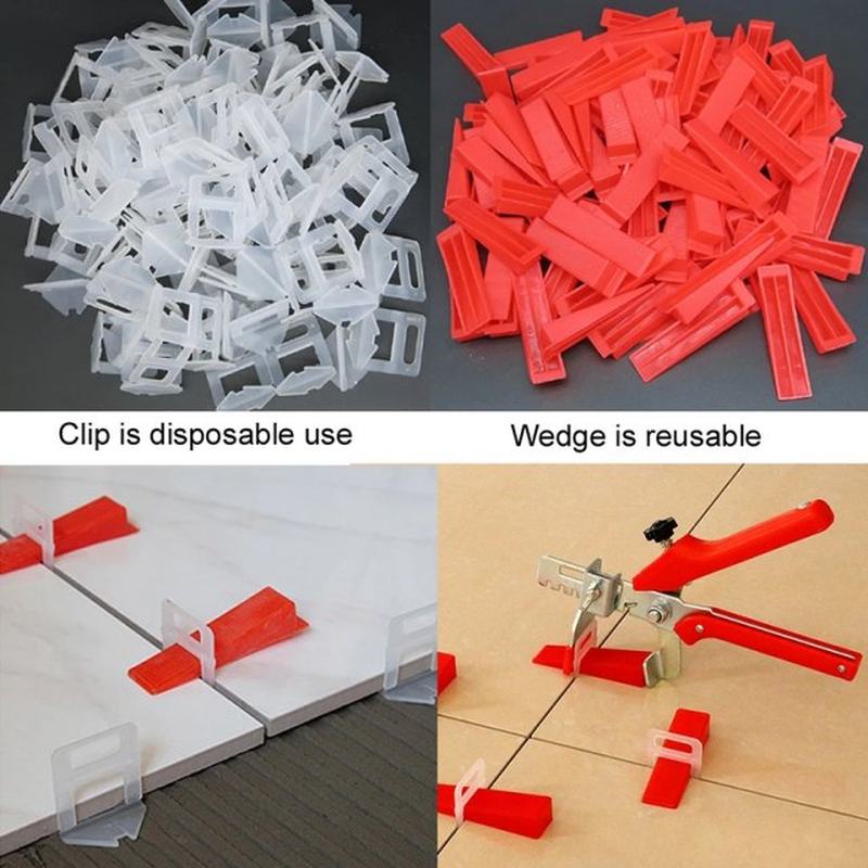 推荐401Pcs Tile Leveling System 2mm 300Pcs Clips+100Pcs Wedg - 图1