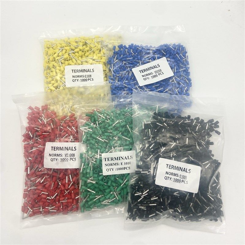 紫铜E4010欧式冷压端子接触器式接线端子管型端子VE4010针形端子 - 图3