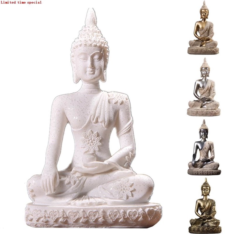 厂家16 Style Miniature Buddha Statue Nature SandsUtone Fengs - 图2