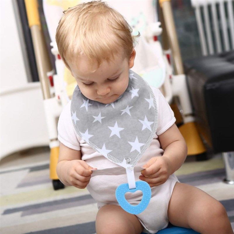 BabywaBndana Teething Toys Unisex Ne boLrn Bib Saliva towels - 图1