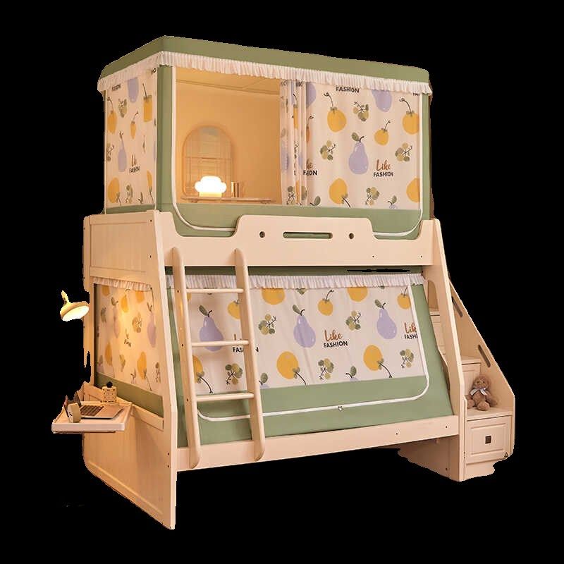 学生上下铺蚊帐遮光布帘子母床梯形高低儿童双层床0.9/1.2/1.35米,淘宝优惠券,粉丝福利购,淘宝优惠卷