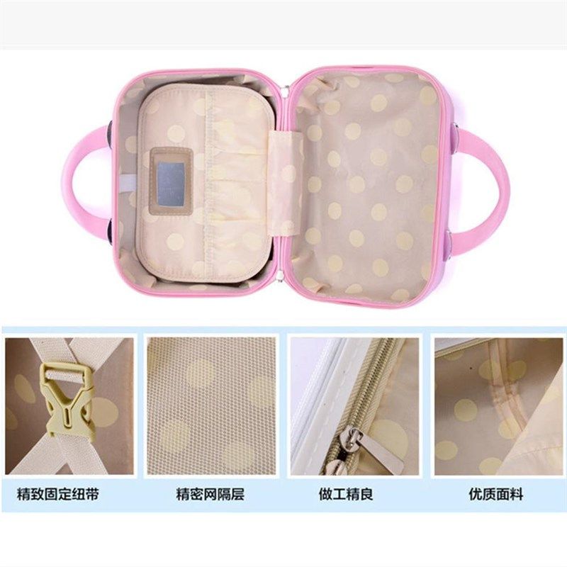 儿童猫咪行李箱20寸子母旅行箱少女心粉色贴钻拉杆箱学生登机箱,淘宝优惠券,粉丝福利购,淘宝优惠卷