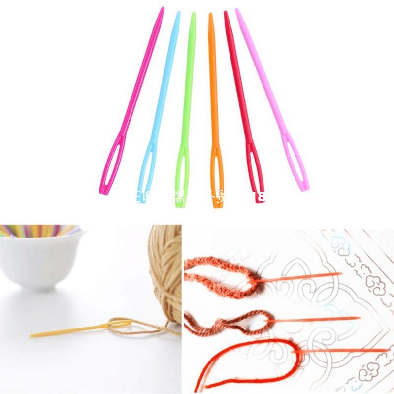 极速new100Pcs 7cm Plastic Knitting Needles Crochet Hooks Tap-图0