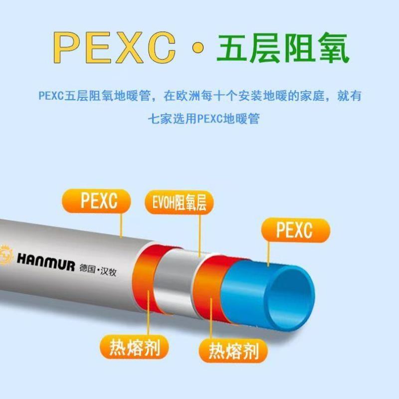 家用地暖管五层阻氧PEXC防垢地B热管分水器专用管材地暖材料4分管 - 图2