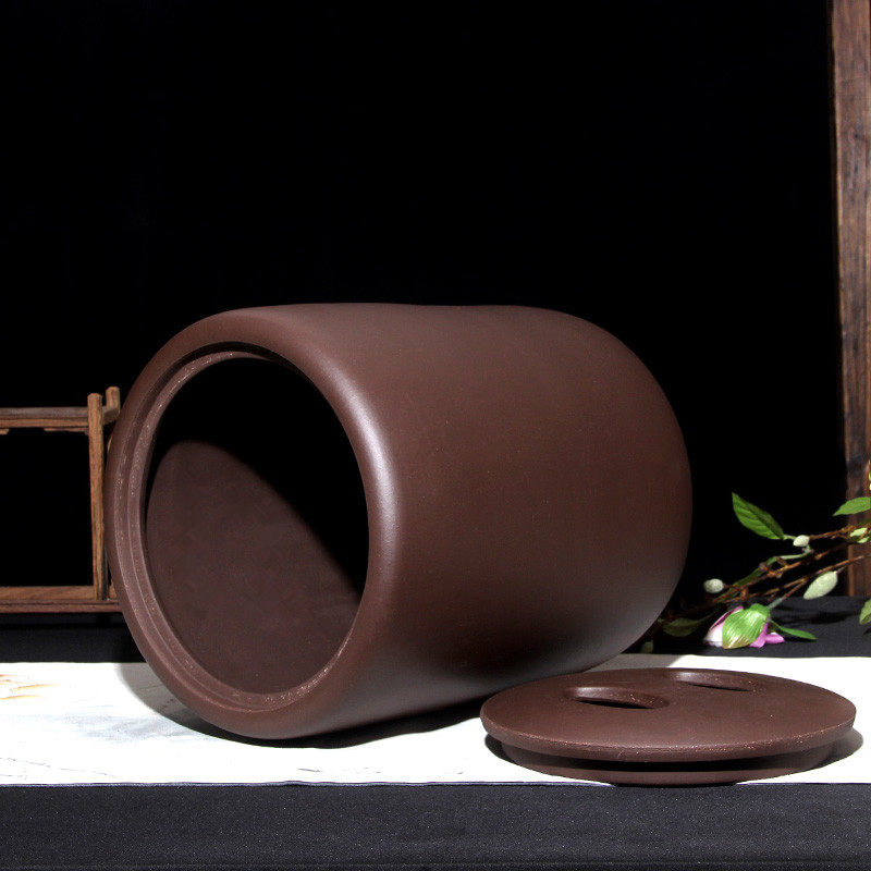 宜兴紫砂茶叶罐大号普洱茶缸手工原矿家用特大码密封存储茶桶陶罐,淘宝优惠券,粉丝福利购,淘宝优惠卷