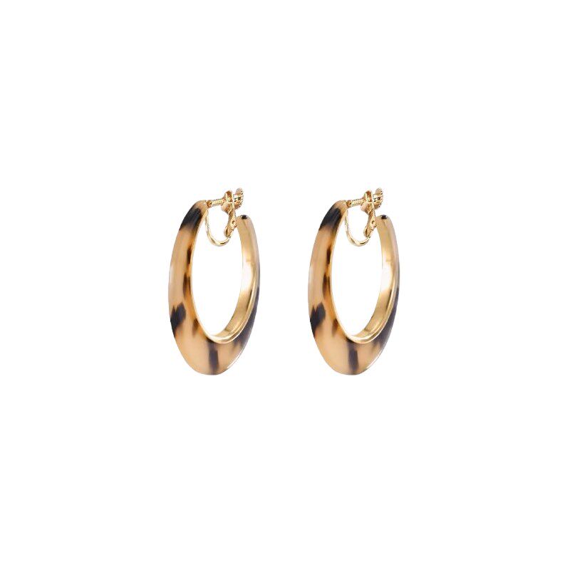 豹纹螺旋耳夹无耳洞女新款时尚个性气质耳环2025新款爆款耳圈耳饰,淘宝优惠券,粉丝福利购,淘宝优惠卷