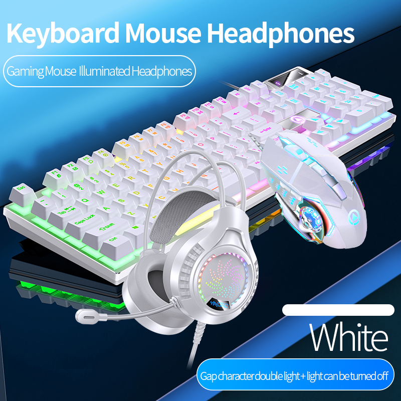 ming KeyboardSMHuse oeadphone  et Wired BacRklight Game 1 - 图1